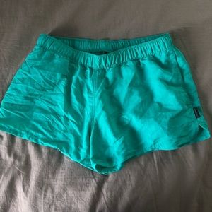 State of Mine Teal Nylon Shorts 🐬